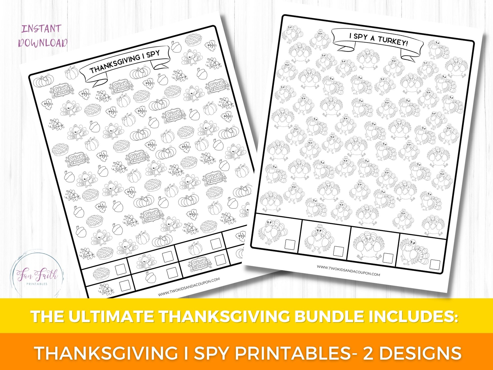 Thanksgiving Printables - I Spy Thanksgiving printables