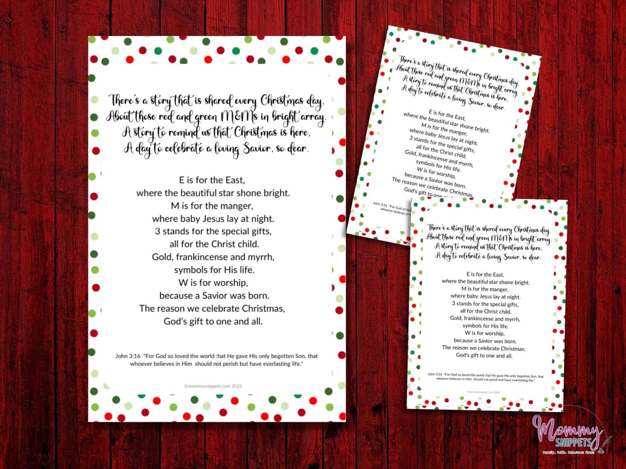 M&M's Christmas Poem - The Benson Street