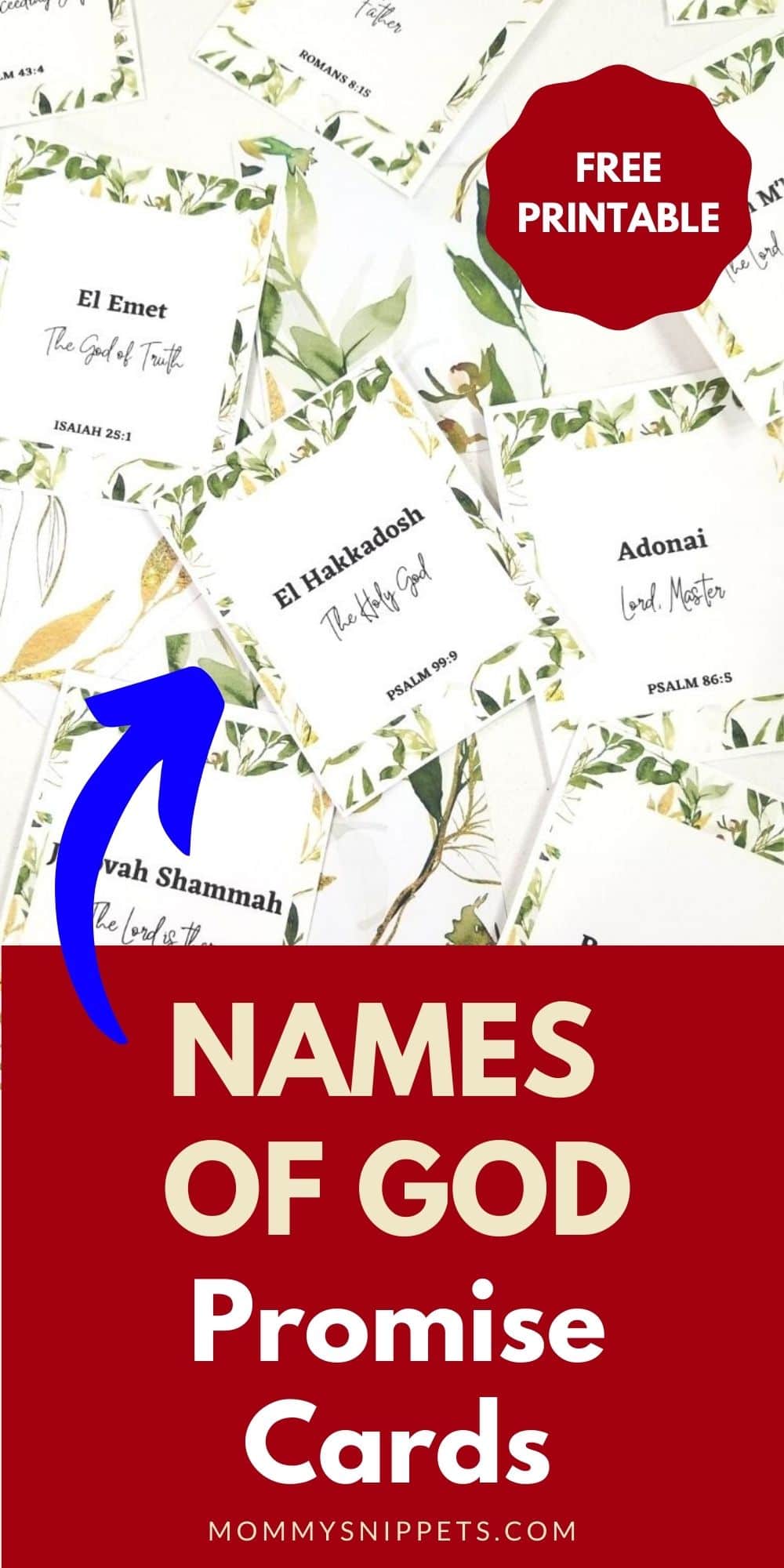 Names of God Printable Promise Cards- an Intimate Journey of Faith