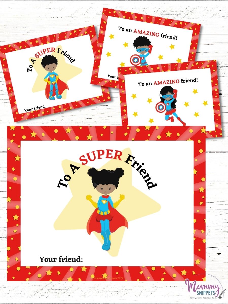 My Favorite Free Printable Valentine's Cards for School 