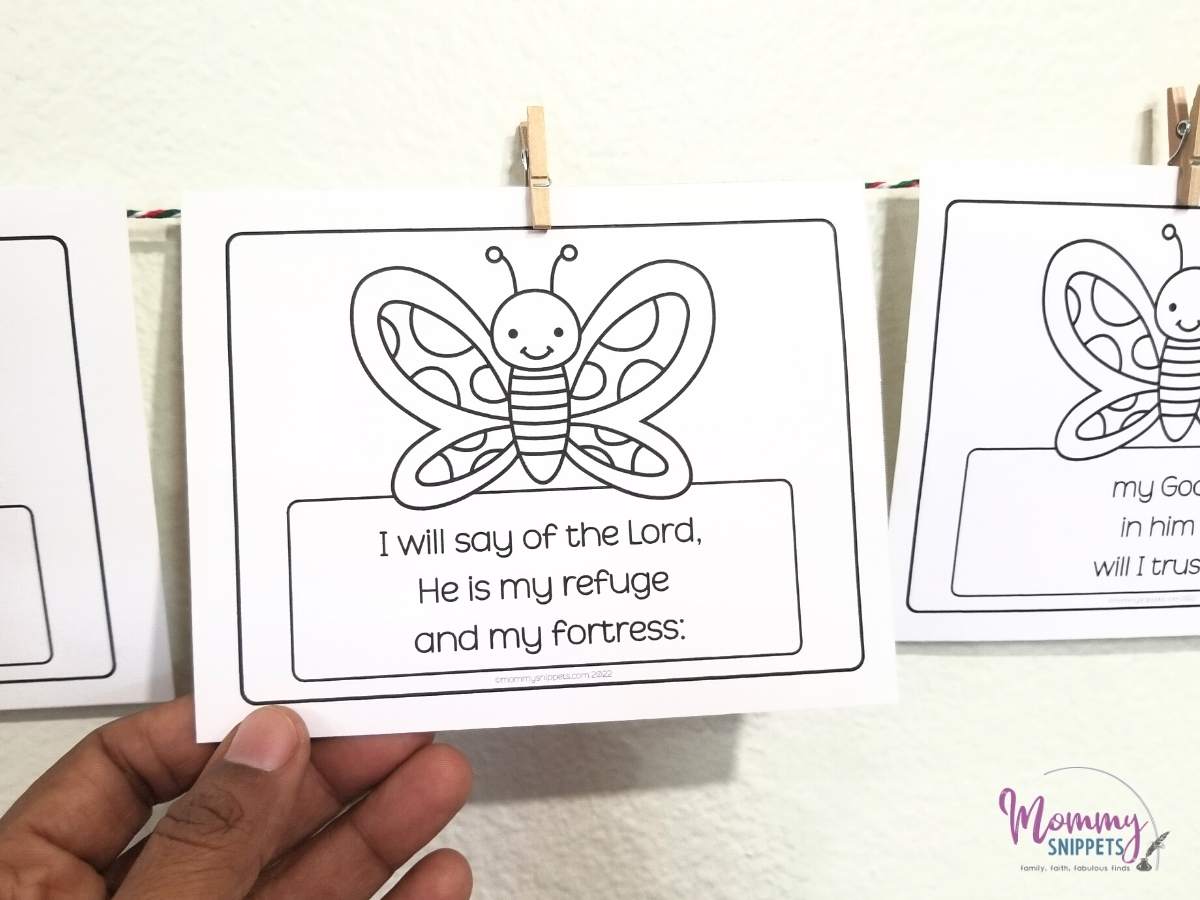 Printable Psalm 91 KJV Flashcards Creative Ideas to Help Kids Learn, Pray Psalm 91