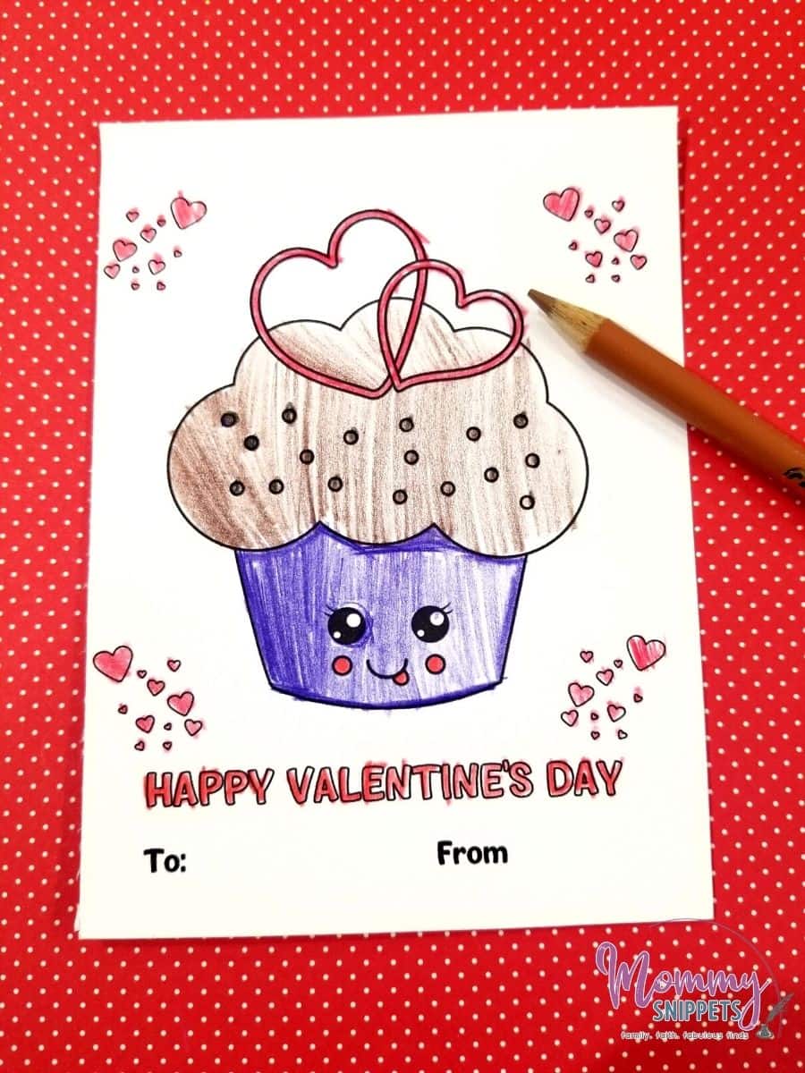  printable valentines day cards to color