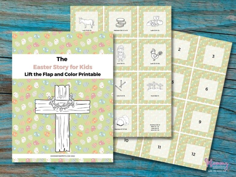 A Lift the Flap Printable to Help Teach the Story of Easter for Kids