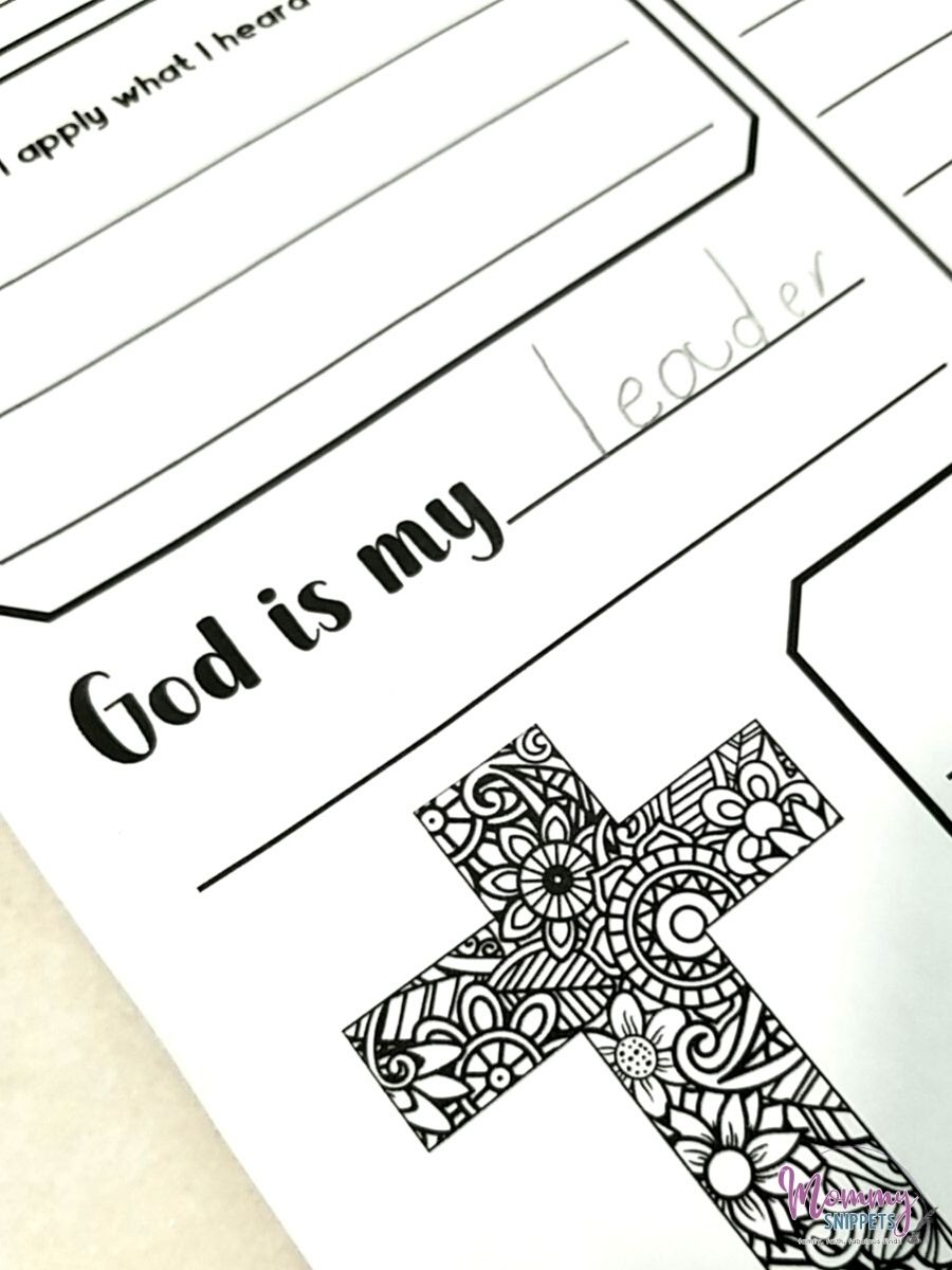 Printable Sermon Notes for Kids 