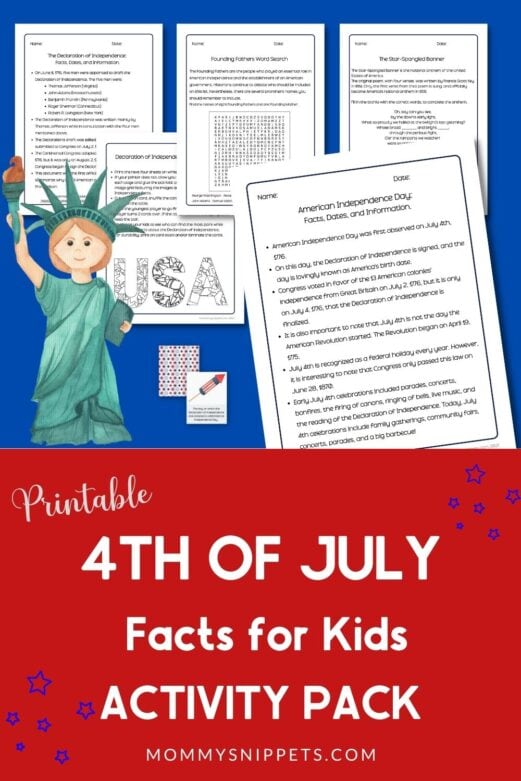 Celebrate Free 4th of July Printables 4th of July Trivia For Kids