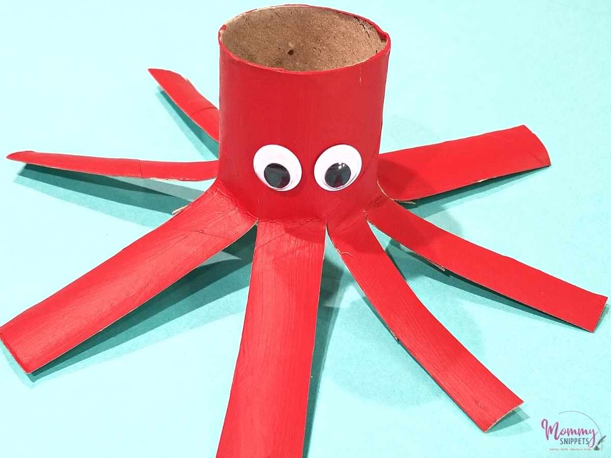 Toilet Roll Octopus Craft For Kids - Wiggly Octopus Friends