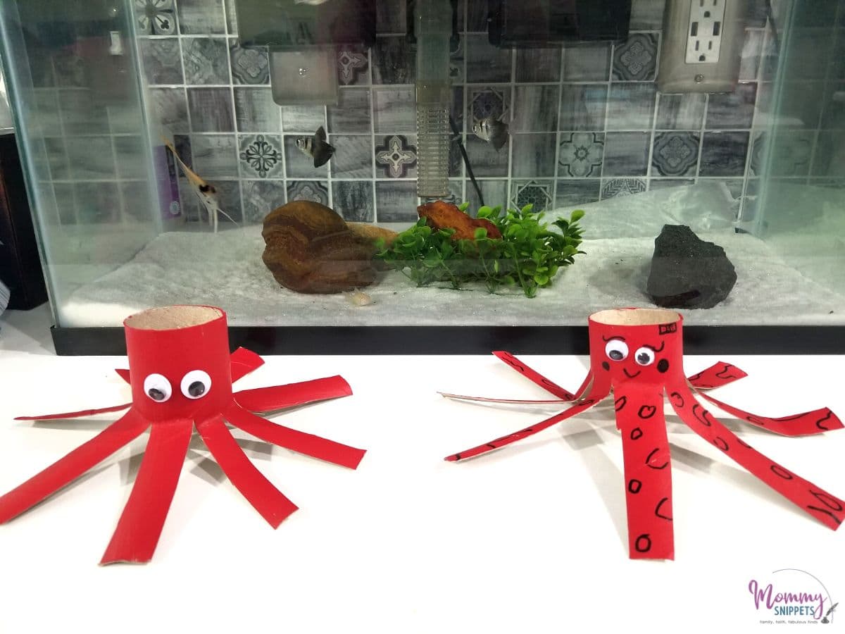 Toilet Roll Octopus Craft For Kids - Wiggly Octopus Friends