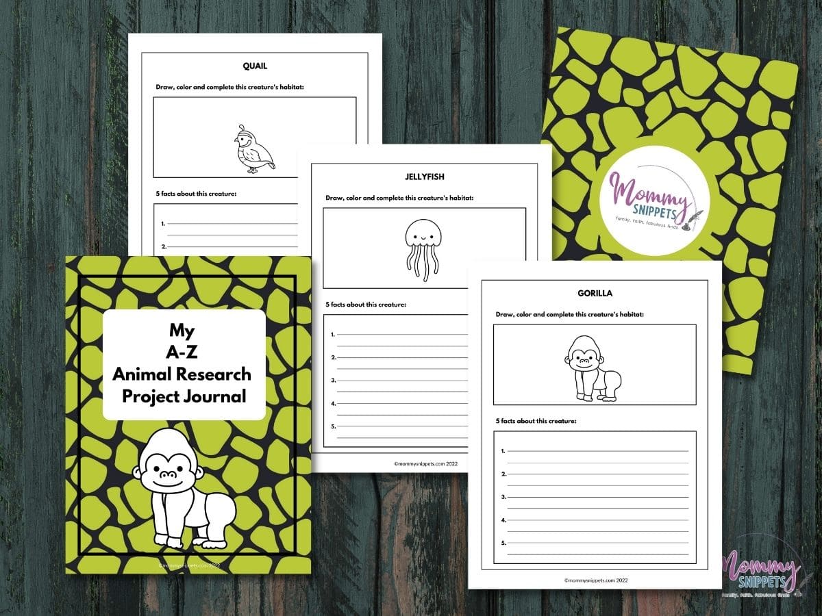 The Printable A-Z Animal Research Project Journal Your Kids Will Love!