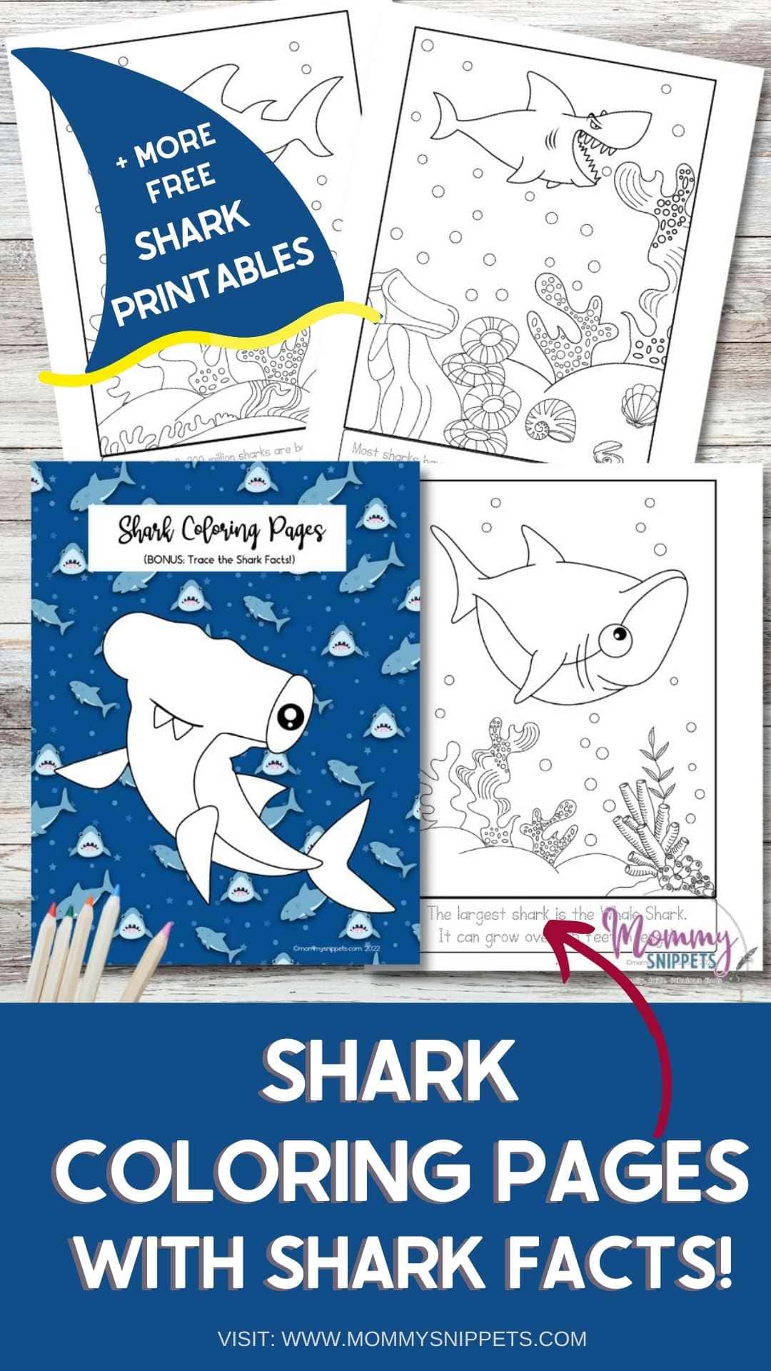 Free Shark Printables- Shark Coloring Pages and More Shark Week Fun!