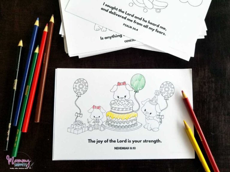 Printable Scripture Cards- Easy Bible Verses for Kids to Memorize