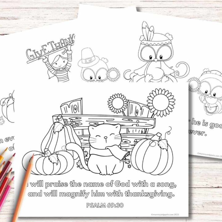 Image for Free Christian Thanksgiving Coloring Pages for Sunday School or Home