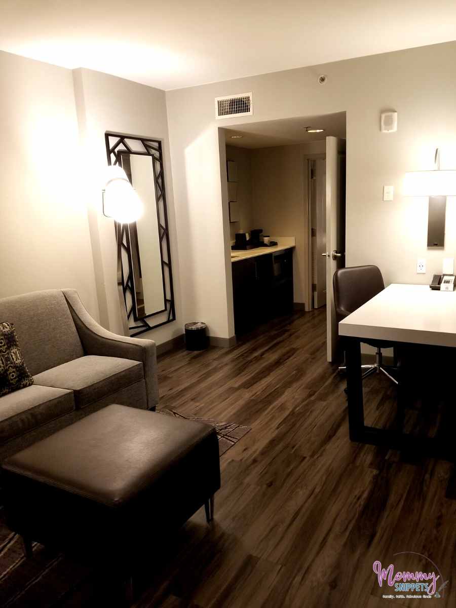 2 room queen suite at the Embassy Suites by Hilton Houston Energy Corridor