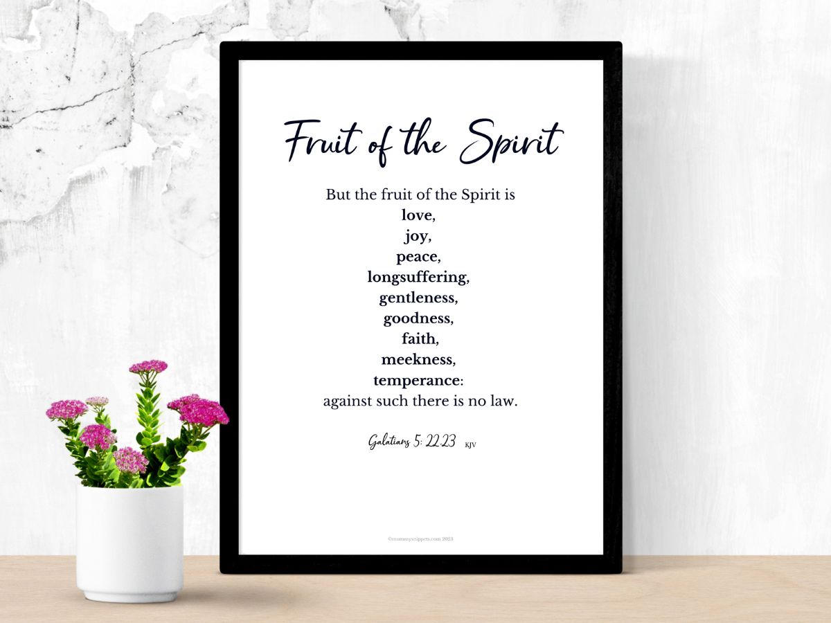 Galatians 5:22,23 Fruit of the Spirit wall art