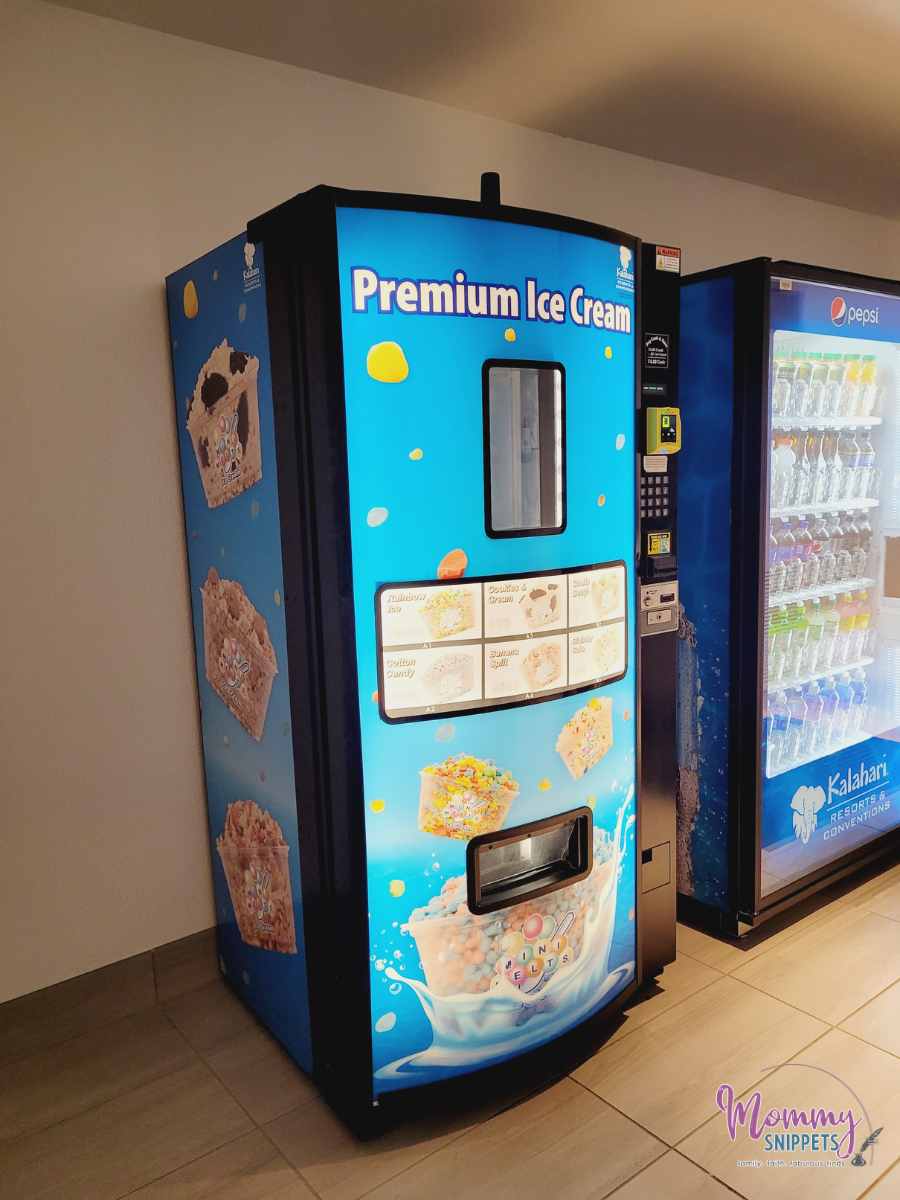 ice cream dispenser- Kalahari Resorts-Round Rock 