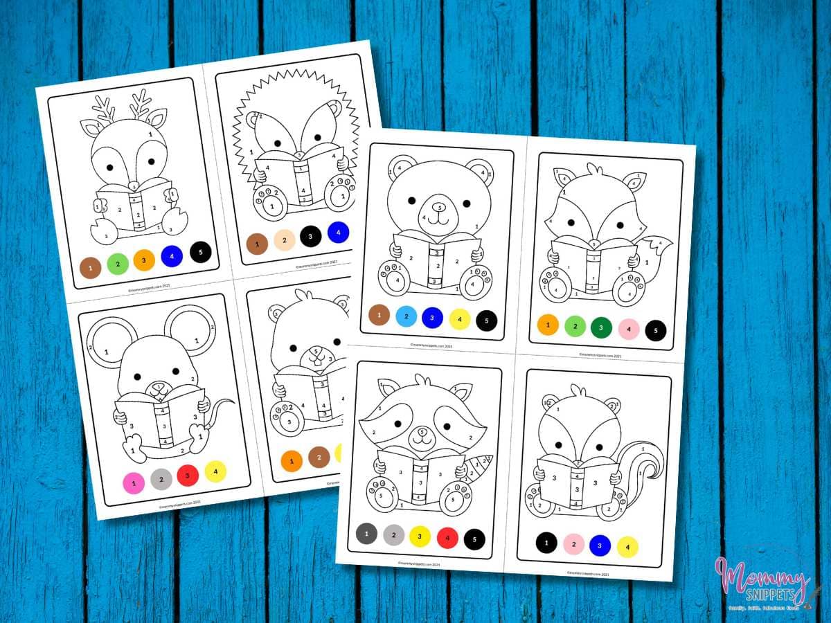 A Color By Number Reading Log Printable For Younger Kids 