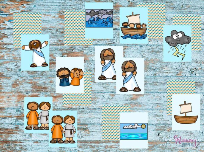 Free Printable Jesus Calms The Storm Coloring Pages - Mommy Snippets