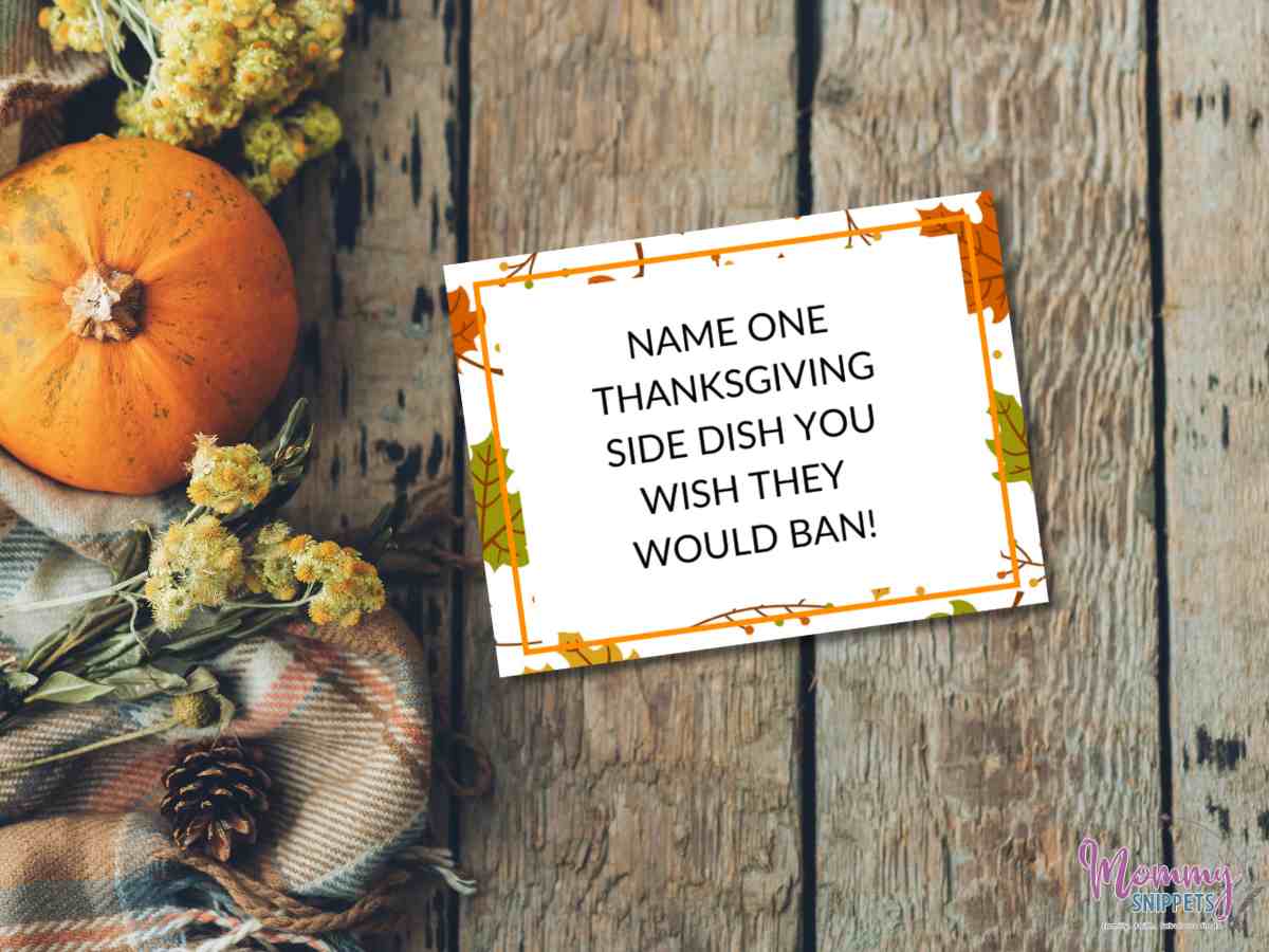 Thanksgiving conversation starters