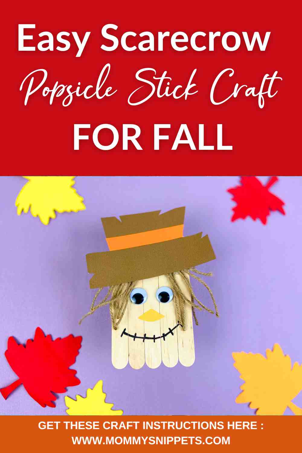 Scarecrow Popsicle Stick Fall Craft