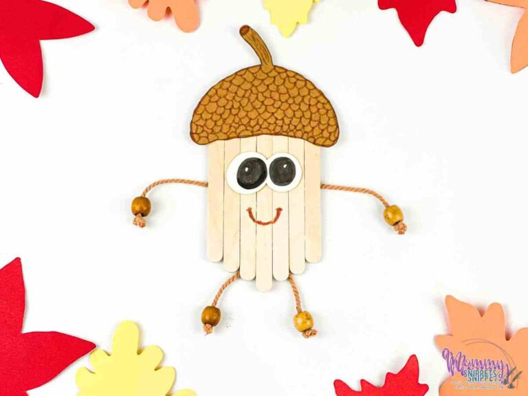 The Thankful Acorn- A Popsicle Stick Thankful Thanksgiving Craft