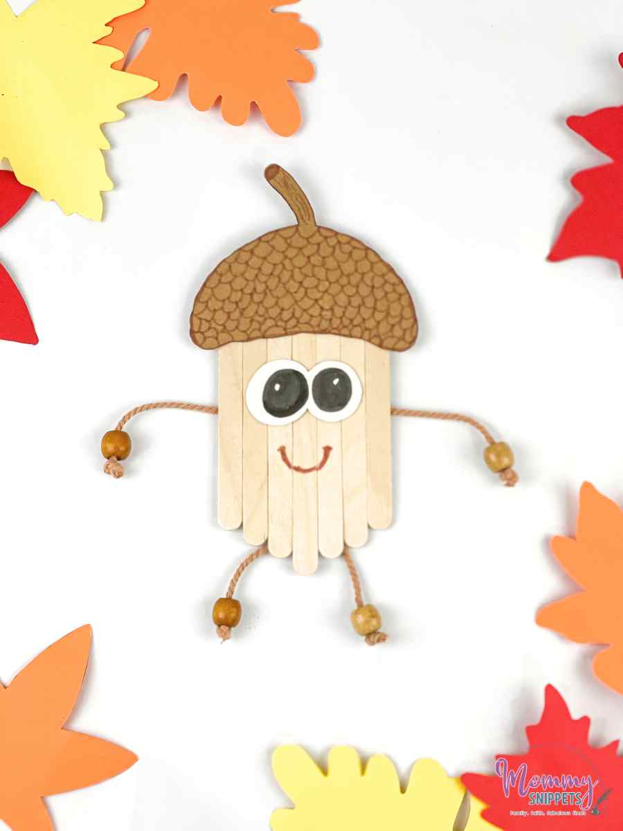 The Thankful Acorn- A Popsicle Stick Thankful Thanksgiving Craft 
