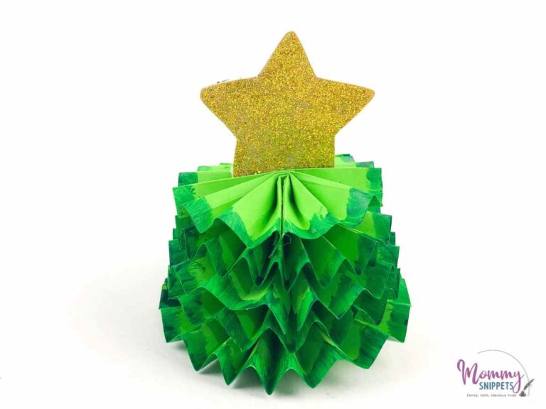 One of the Easiest Christmas Crafts For Teens- A Paper Christmas Tree!