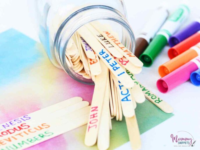 66 Books of the Bible Printable + A Books of the Bible Craft Game