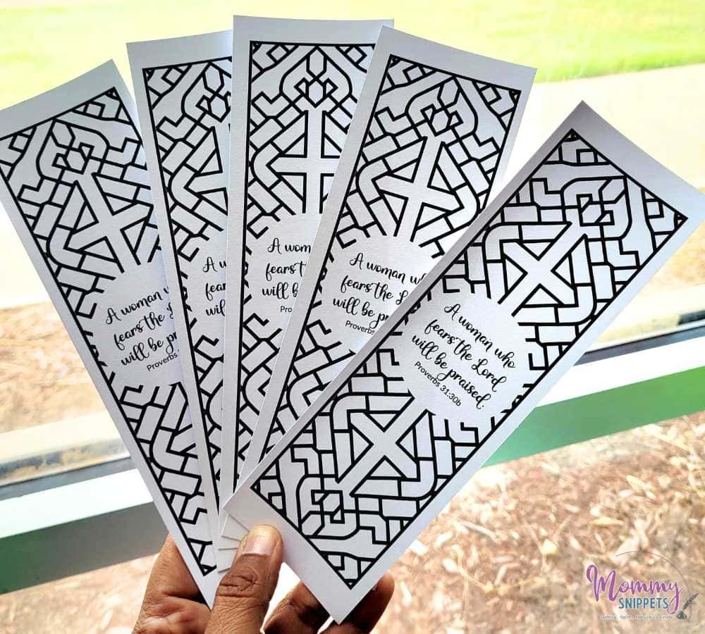 A Printable Bookmark To Color - Mommy Snippets