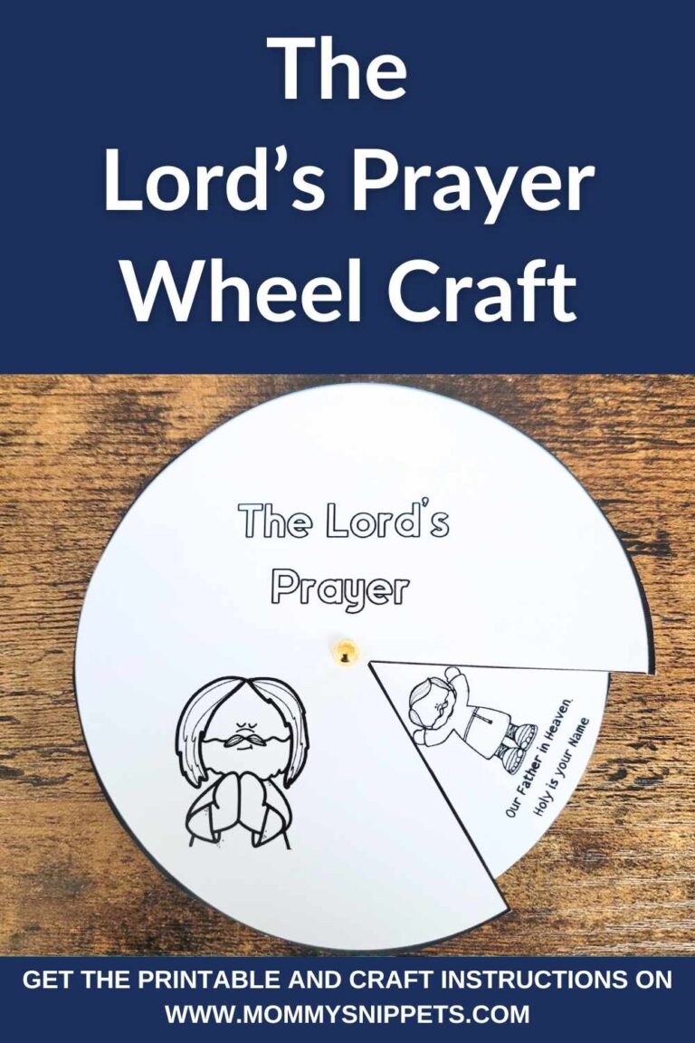 The Lord's Prayer for Kids A Printable Color Your Own Wheel Craft
