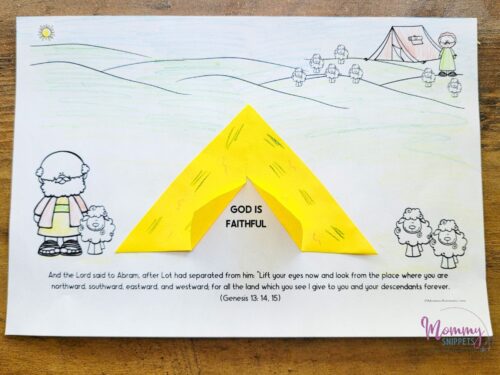 An Easy Abram and Lot Craft (Genesis 13 Printable for Kids) - Mommy ...