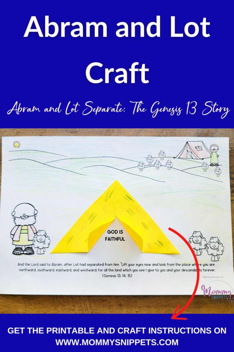 An Easy Abram and Lot Craft (Genesis 13 Printable for Kids) - Mommy ...