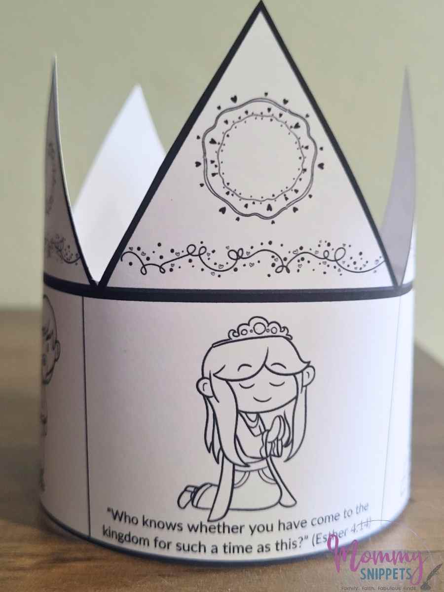 The Brave Queen- 2 Printable Queen Esther Crown Crafts