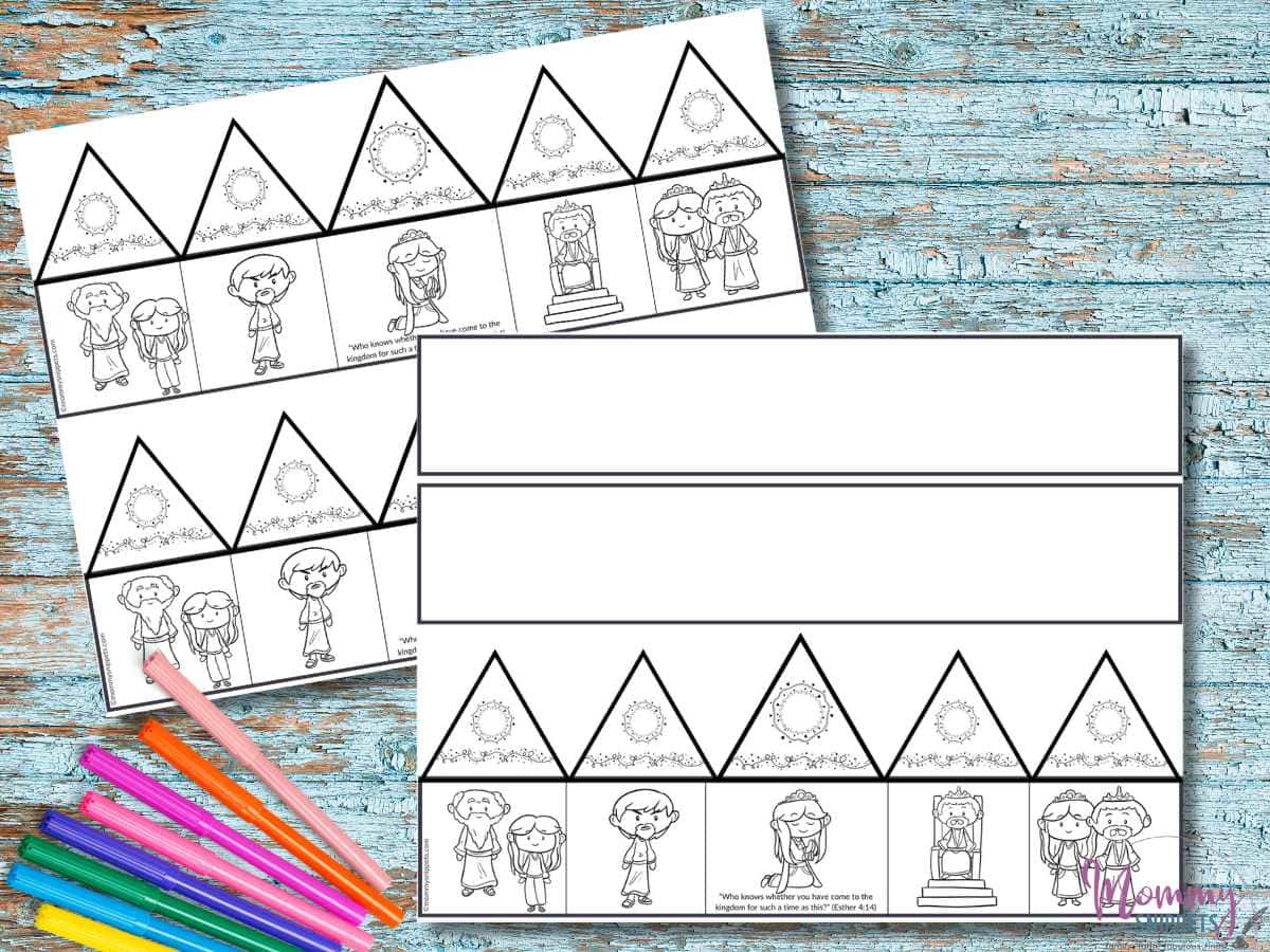 The Brave Queen- 2 Printable Queen Esther Crown Crafts