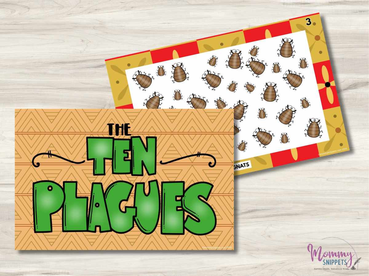 The 10 Plagues Printable Bible Poster Set for Kids